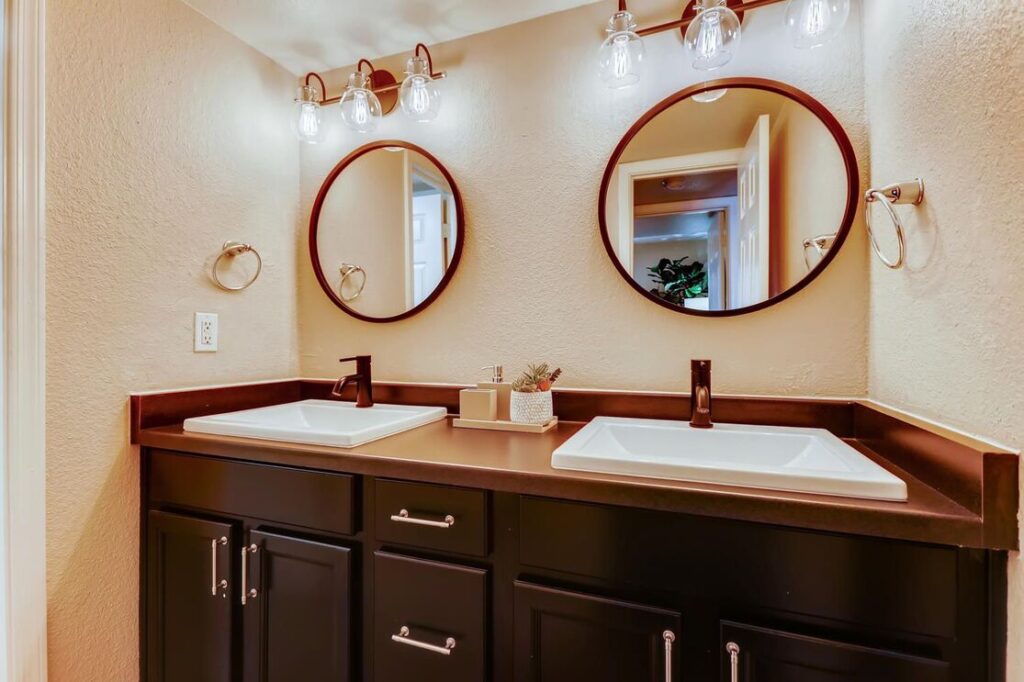Bathroom with double sinks